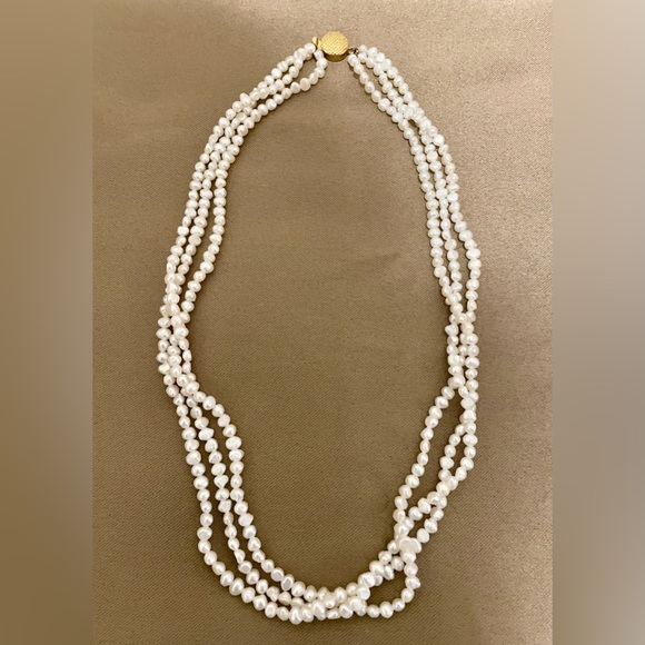 Jewelry - Multi-Strand Freshwater Rice Pearl Necklace